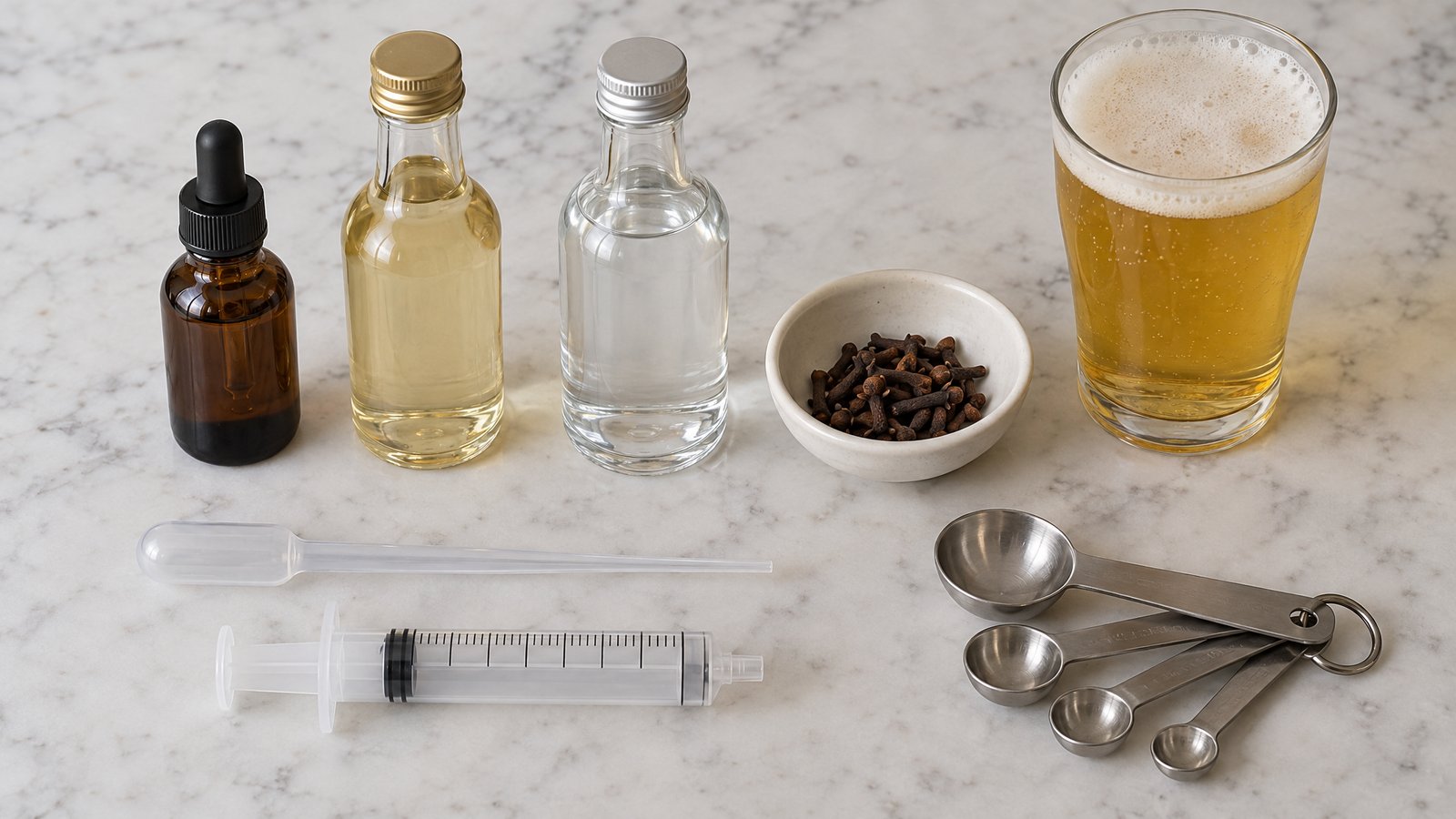 Ingredients for doctoring beer to learn off-flavours